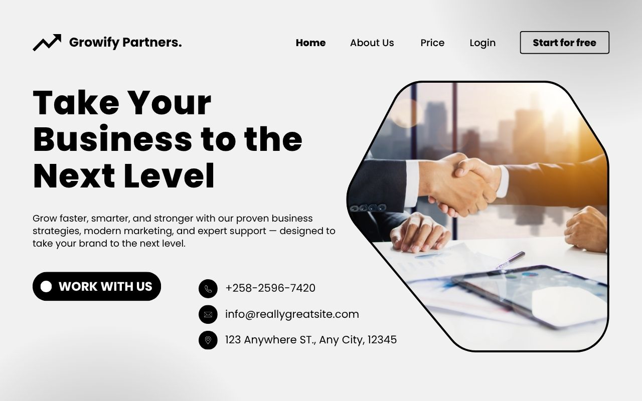 Business Landing Page Design